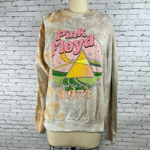 Vintage design Pink Floyd graphic design tie dye sweatshirt size S
